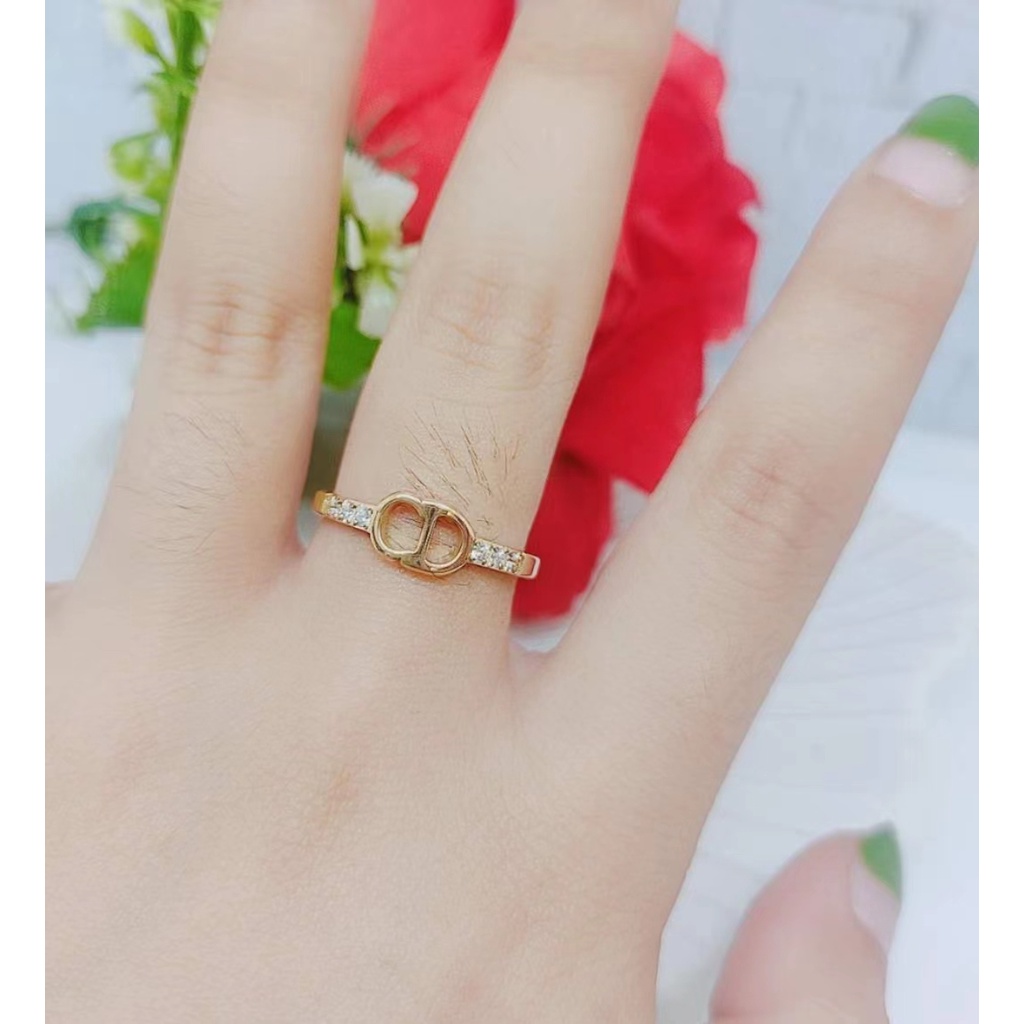 Cincin Titanium Permata Cantik Perhiasan Wanita Jewelry K015/016/017/018