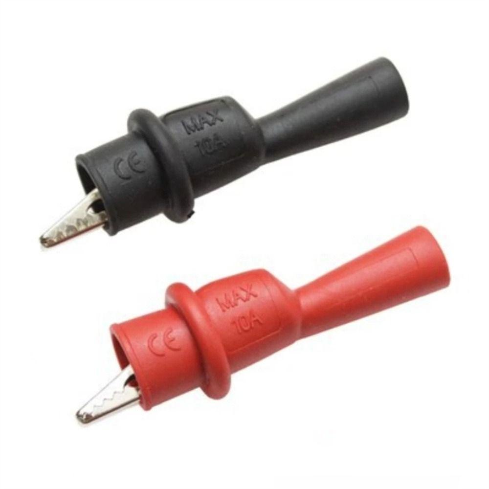 [Elegan] Klip Buaya Tester Probe Tahan Lama Untuk Multimeter Profesional Klip Penjepit Testing Elektrik Untuk Terminal Multimeter