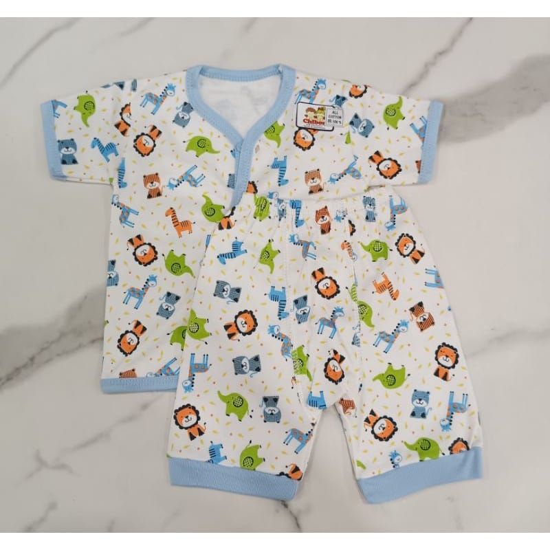 Chibon Setelan Baju Pendek Celana Pendek / Setelan Anak / Newborn