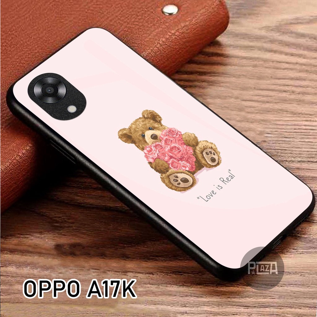 Softcase Glass Kaca [K130] OPPO A17K Terbaru Casing Handphone-Pelindung Handphone