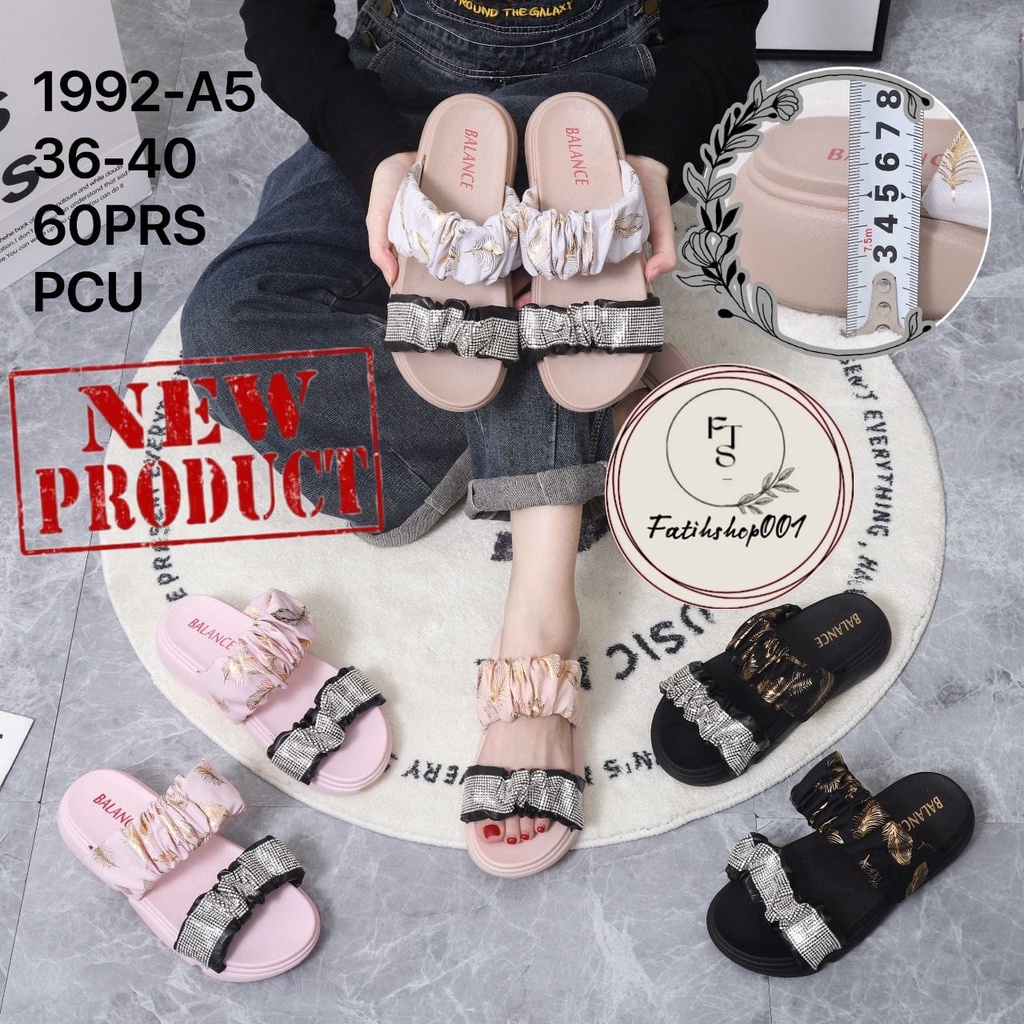 SANDAL KARET JELLY WEDGES IMPORT FASHION KOREA TERBARU 1992-A5 (36-40) sandal jisso