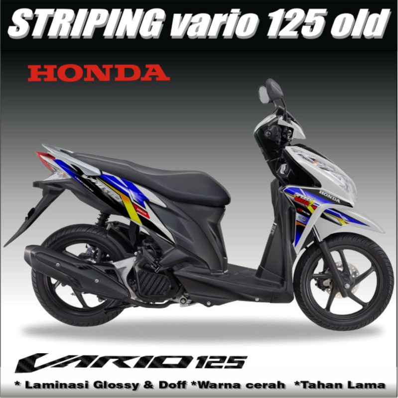 Striping motor vario 125 old racing / striping stiker honda vario 125 super old / liss sticker