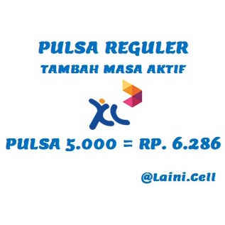 Pulsa Reguler XL 5K 5RB 5ribu 5.000 5000 Tambah Masa Aktif