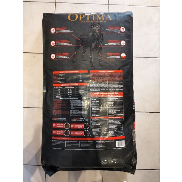 Optima Adult Beef 18.14kg / Dogfood Kering Daging Beef