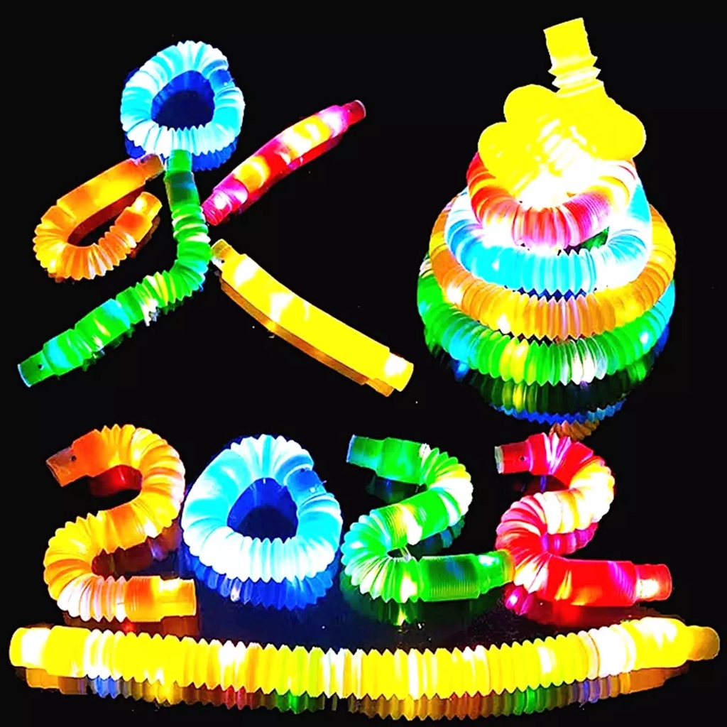 PAKET ISI 6 DAN 12 PCS MAINAN POP TUBE LED