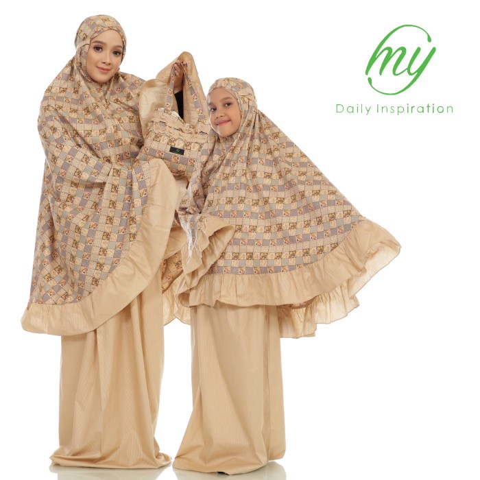 {FamilyStore} Hijabmarket Box 7 Mukena Couple - Kuning Murah