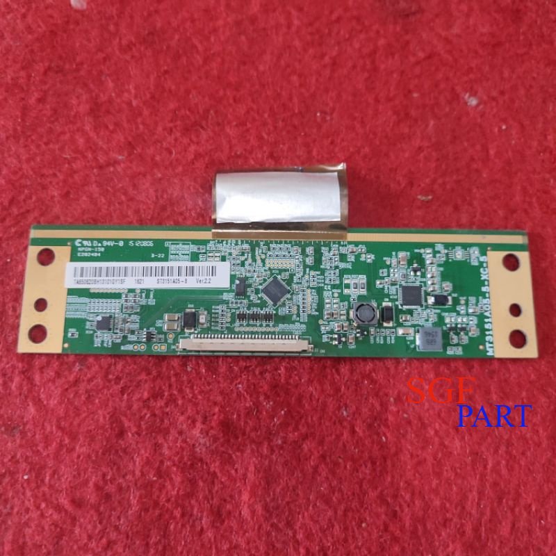 T con Tcon Ticon Tikon board logic papan panel tv led PANASONIC 32 inchi TH 32C 32D 32E 32F 32G - MT