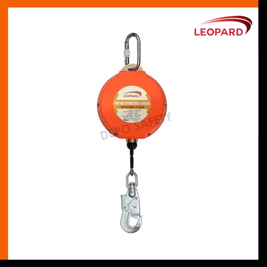 Retractable Lifeline 30 M LEOPARD LPRL 0467 Kapasitas 140 Kg