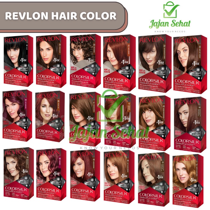 REVLON COLORSILK HAIR COLOR / CAT RAMBUT REVLON / PEWARNA RAMBUT