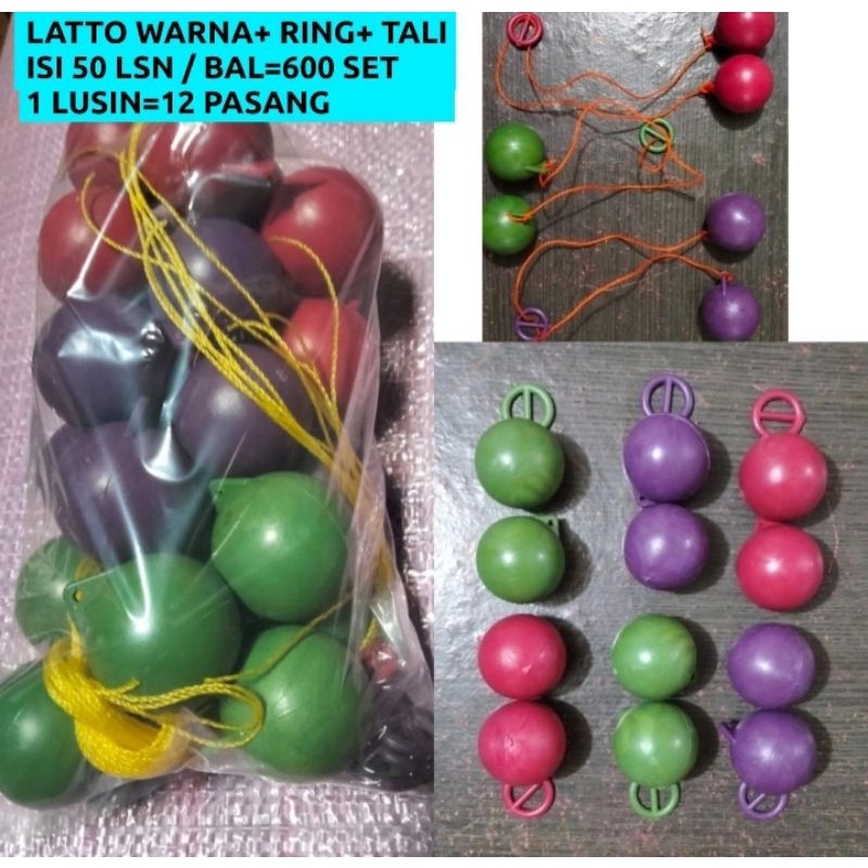 Mainan Lato Lato warna mainan tektek