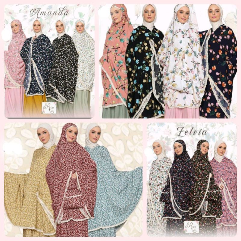 Mukena RYN Resleting Jumbo Ori Mukena Travelling