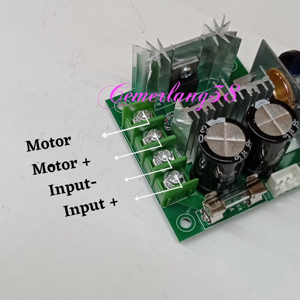 DC Motor Speed Controller 400W 12V 24V 36V 10A Adjustable PWM Module