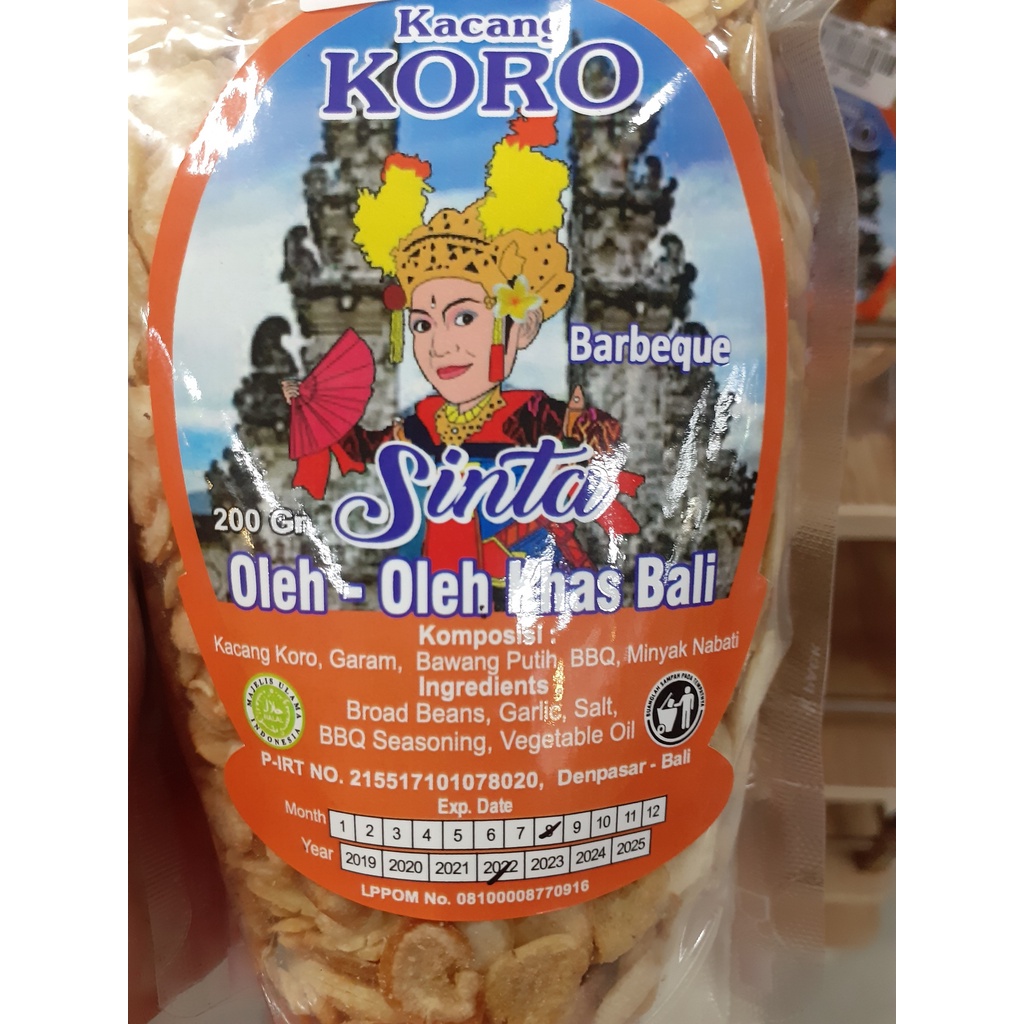 KACANG KORO SINTA ANEKA RASA 200GR ASLI KHAS BALI HALAL