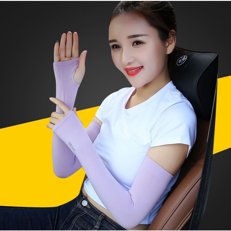 Kaos Pelindung Lengan Manset Wanita UV Anti Panas Arm Sleeves NJ193