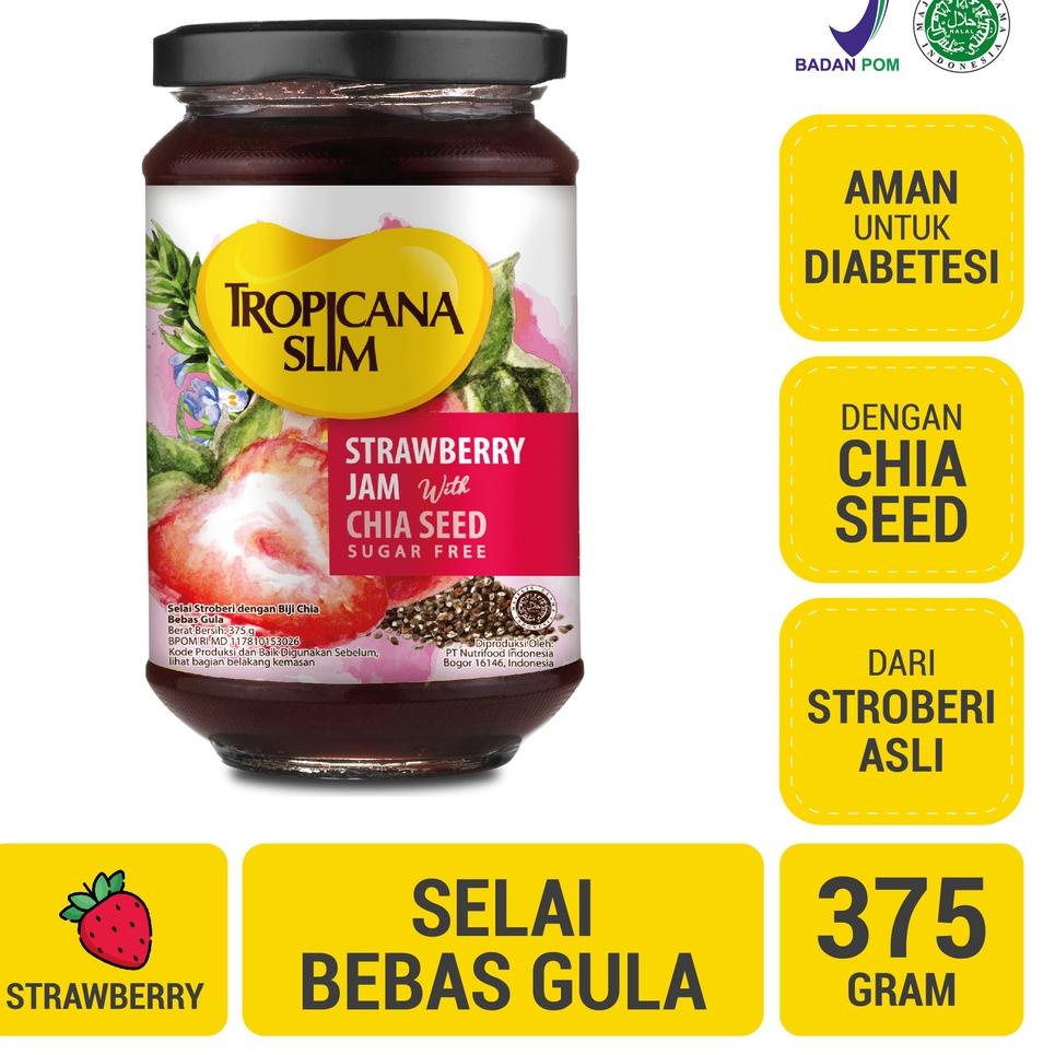 

1.1 Tropicana Slim Strawberry Jam 375 g - Selai Stroberi Bebas Gula .,..,.,,,,.,