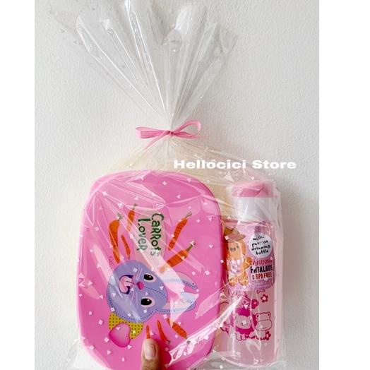 

COD✔️ PARCEL LUNCH BOX TEBAL CALISTA SEKAT 2 + BOTOL MINUM 350ml KEMASAN ULTAH