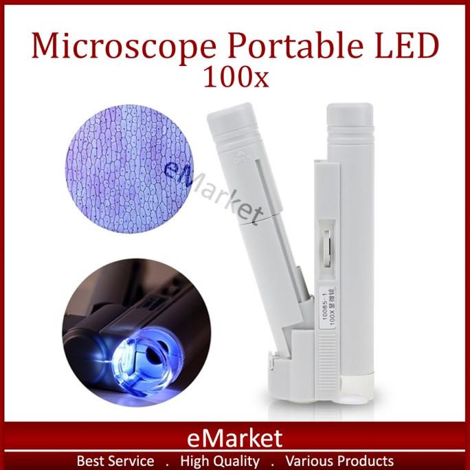 

Mikroskop Saku Mini 100x / Microscope Portable LED Lampu