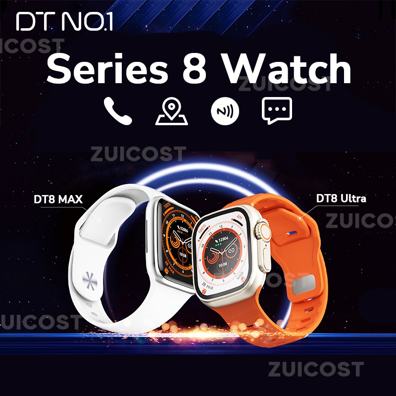 New Watch Ultra 2022 49mm DT8 Ultra / DT8 MAX SMARTWATCH NFC & GPS 2.0 Inch Gorilla Glass Suhu Tubuh