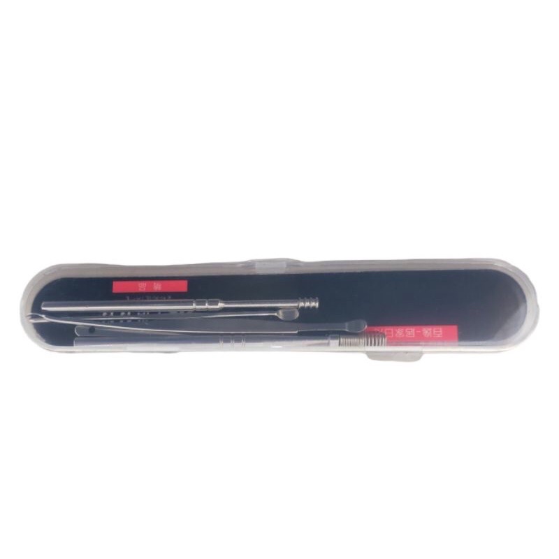 Pembersih Telinga Korek Kuping Stainless / Ear Wax Picker / Alat Pembersih Telinga Korek Kuping Stainless Steel / Korek Kuping isi 5 Pcs
