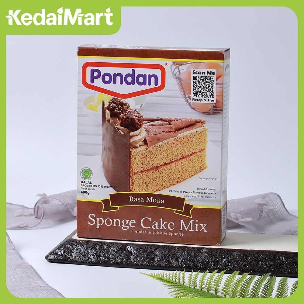 Pondan Sponge Cake Mix Rasa Moka 400 Gram