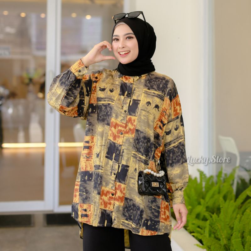 PATTERN LONG TUNIK MOTIF