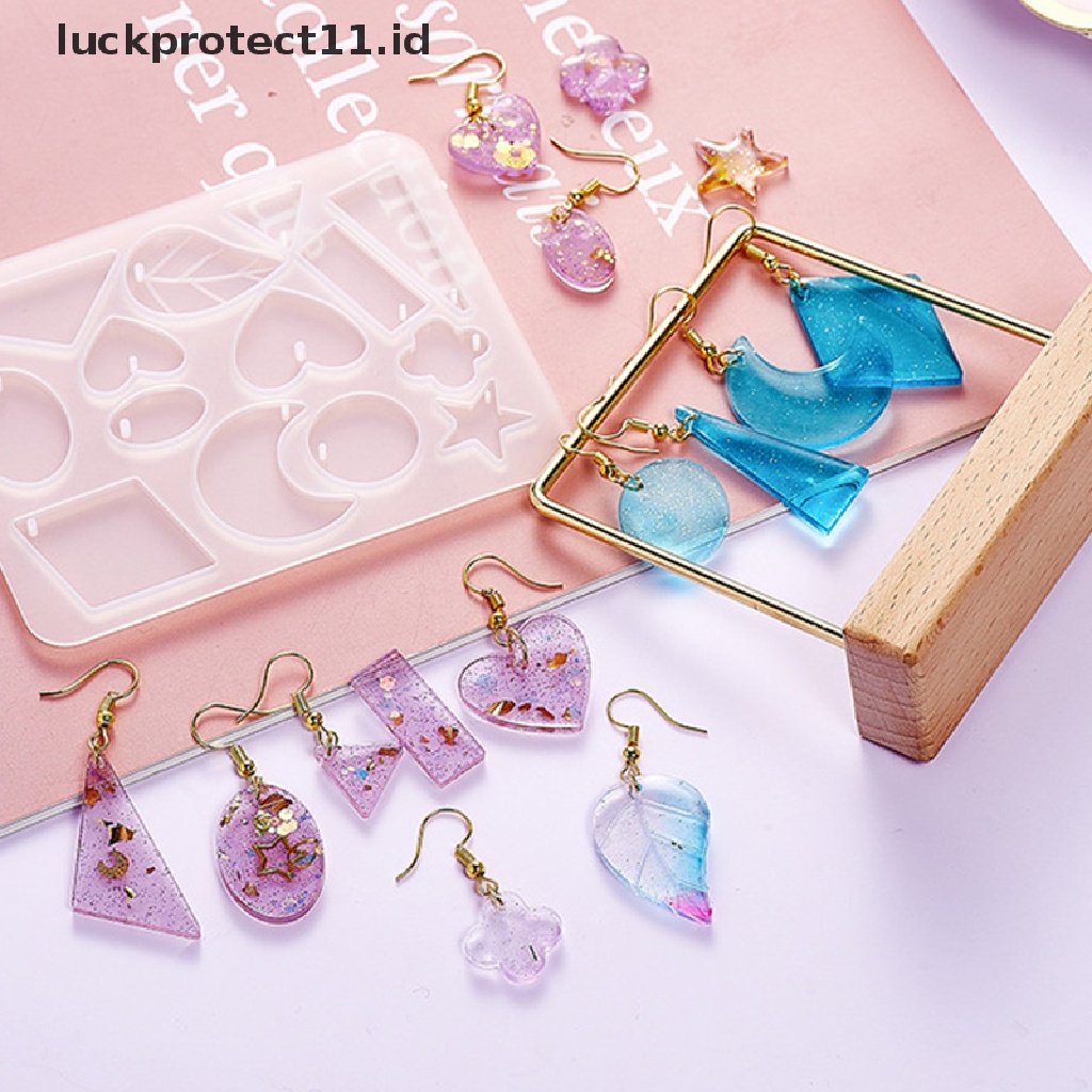 /Fashion Hot// Fashion// Handmade Silikon Cetakan Anting Kalung Anting Liontin Resin Cetakan Drop Menjuntai.