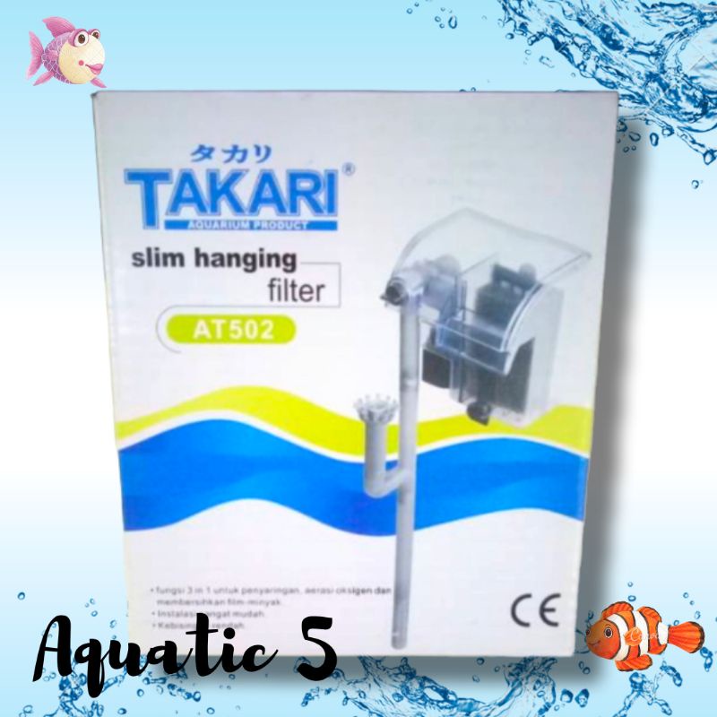 Pompa Aquarium Aquascape Hang On Filter TAKARI AT 502