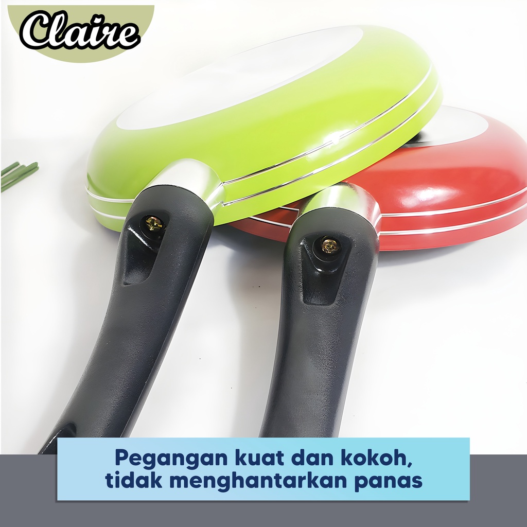 Teflon Warna Anti Lengket / Panci Wajan Teflon Anti Lengket / Frying Pan Warna Anti Lengket