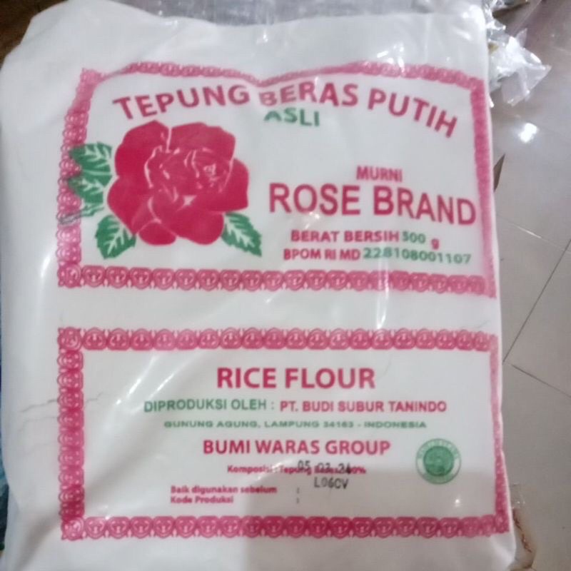 

Tepung beras Rose Brand 500 gram