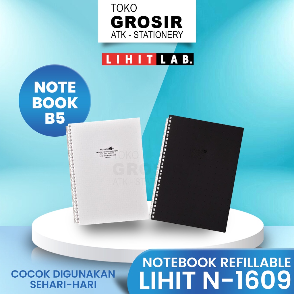 

LIHIT LAB Buku Tulis Notebook B5 Refillable N-1609
