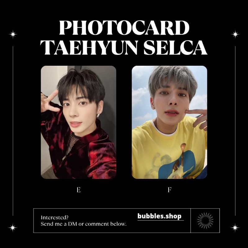 PHOTOCARD UNOFFICIAL TAEHYUN TXT SELCA