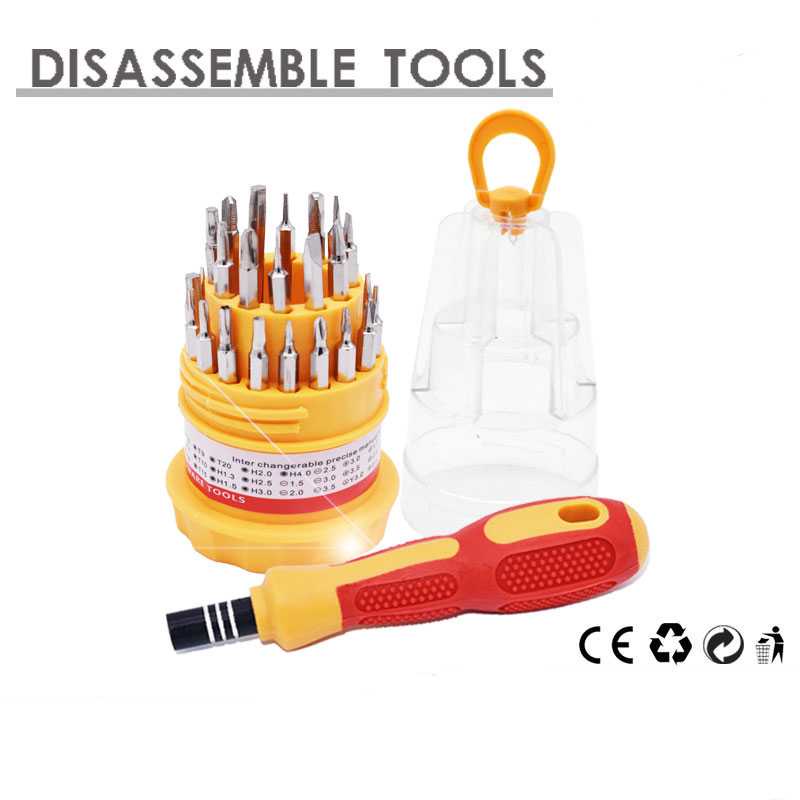 HOSHE Obeng Set Reparasi 31 in 1 - Rubber Handle - HS-6036B ( Mughnii )