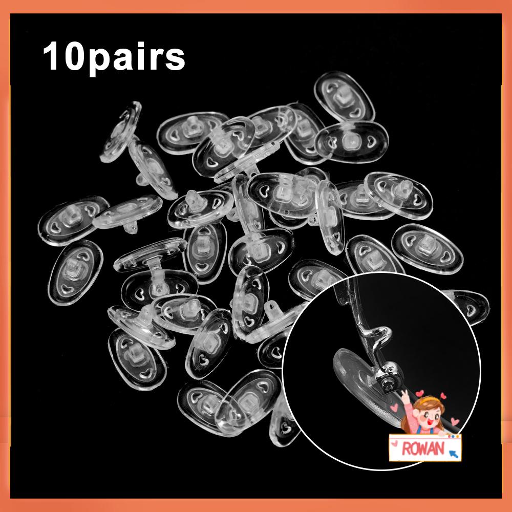 R-flower Silicone Nose Pads 13mm Screw-in Nosepads Eyewear Nose Pads Non Slip Alat Perbaikan Untuk Kacamata