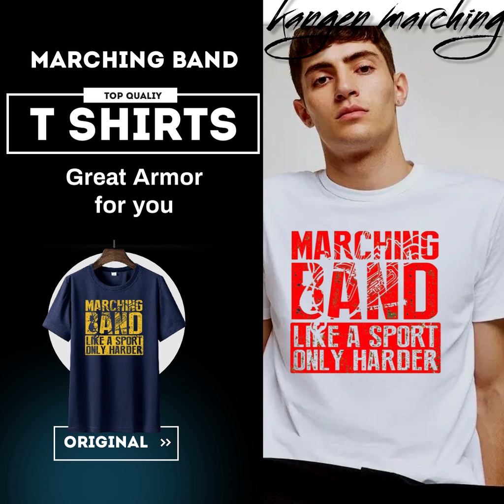 [Brass Line] Kaos T shirts Lengan/Tangan Pendek  Marching Band / Drum Band Original Premium Terbaru 