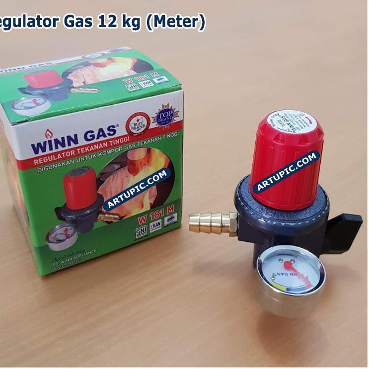 Siap Kirim.. Regulator Gas METER Lpg Elpiji Propane 3 Kg 12kg Winn Gas W 181 M