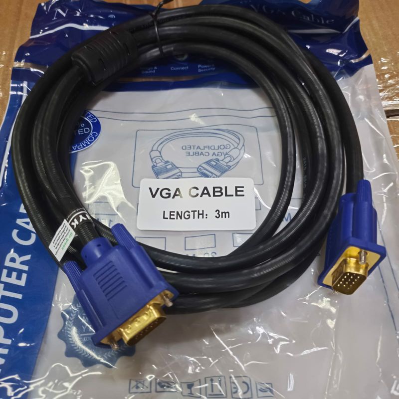 Nyk Kabel VGA 3meter Gold Plate 3+6