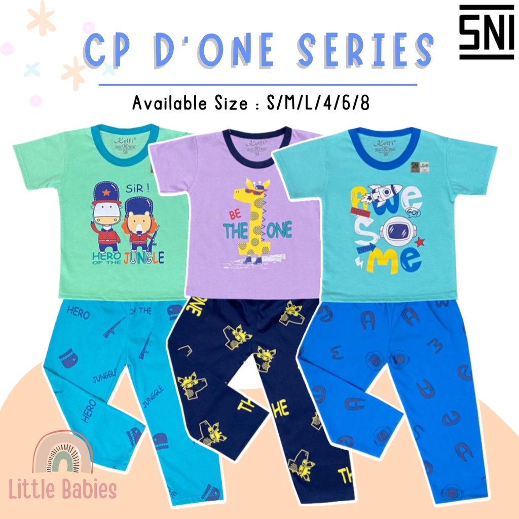 SETELAN BAJU ANAK UNISEX 1-8 TAHUN &quot;LONG PANTS D'ONE EDITION&quot; / SETELAN BAJU ANAK KELFI