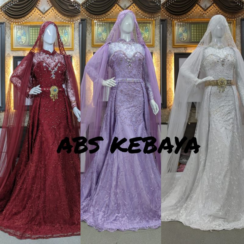 ABS GAUN PENGANTIN DUYUNG MUTIARA | KEBAYA PENGANTIN MODEL DUYUNG MODERN