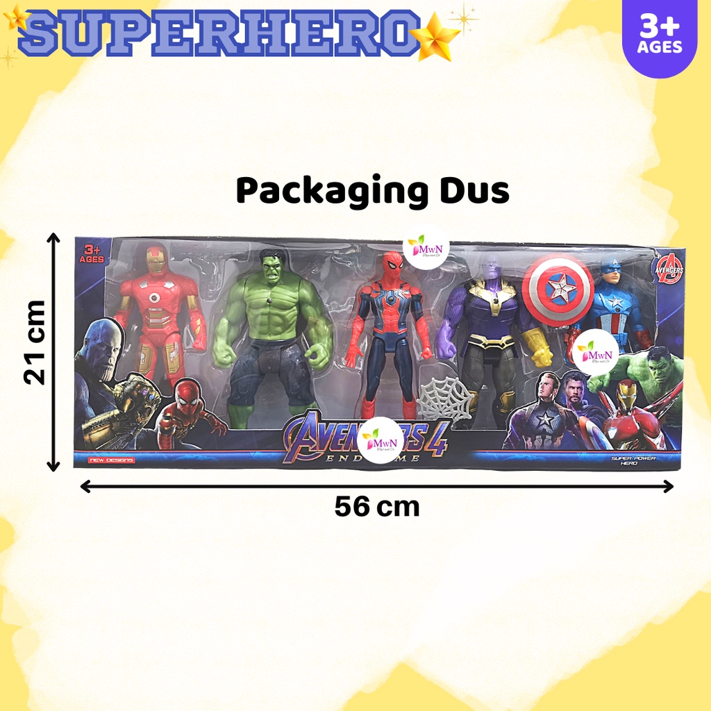 MWN Superhero isi 5pc Avengeeeerrrrrr 4 Endgameeee 2105