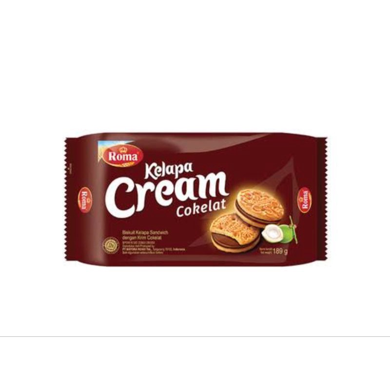 

ROMA KELAPA CREAM COKLAT PACK, 189gr