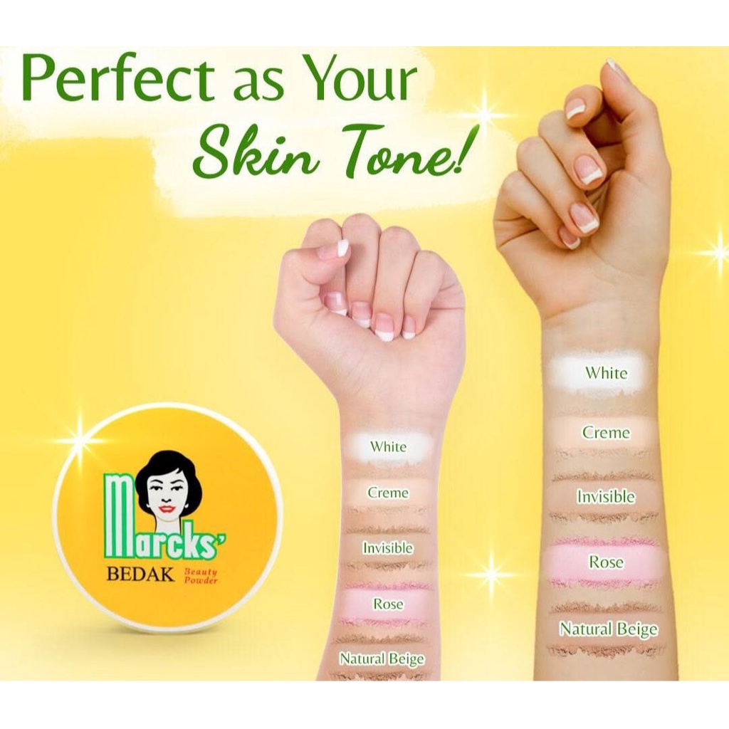 Marcks Bedak Classic 40gr - Marcks Bedak Tabur - Loose Powder - Marcks Beauty Powder BPOM