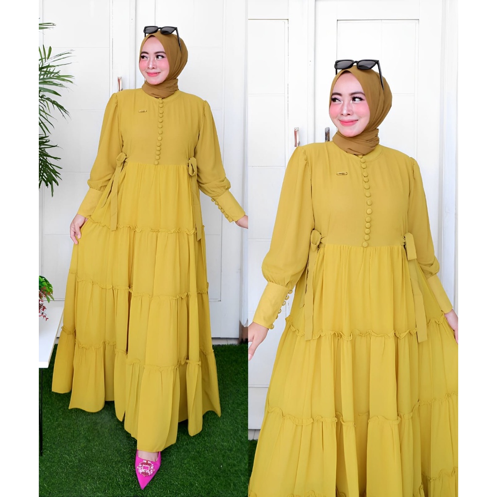 felisa maci ceruty bebydoll /Lovely rempel gamis syari terbaru pakaian wanita