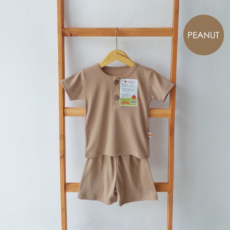 Setelan Kabochan Leon set Pendek earth colors / Setelan Kabochan polos pendek cellestial katun comfort