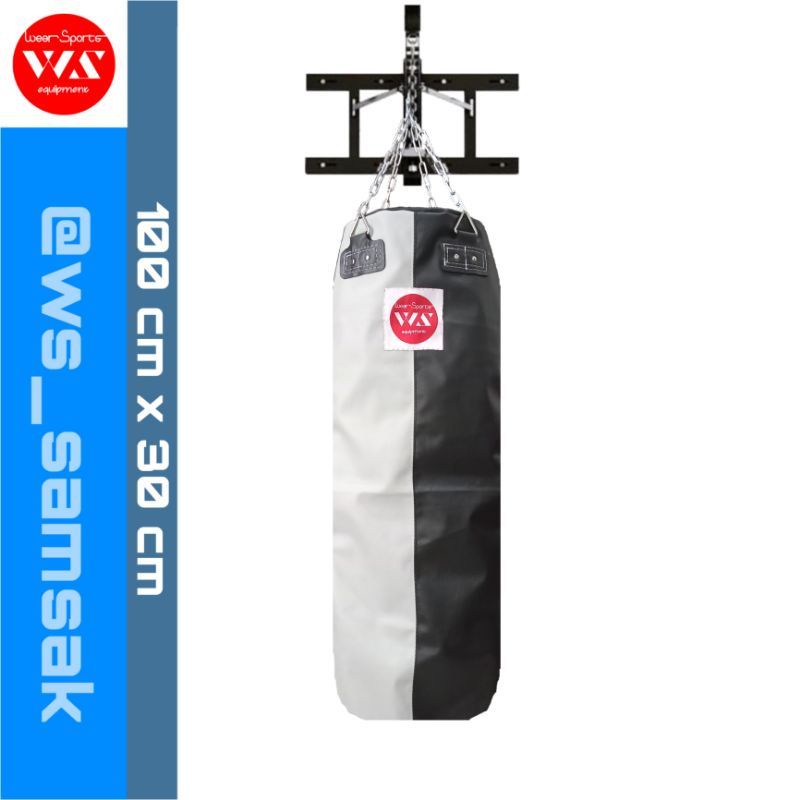 samsak tinju bahan full kulit tanpa isi ukuran 100cm/1meter taekwondo muathay karate setia hati tapa