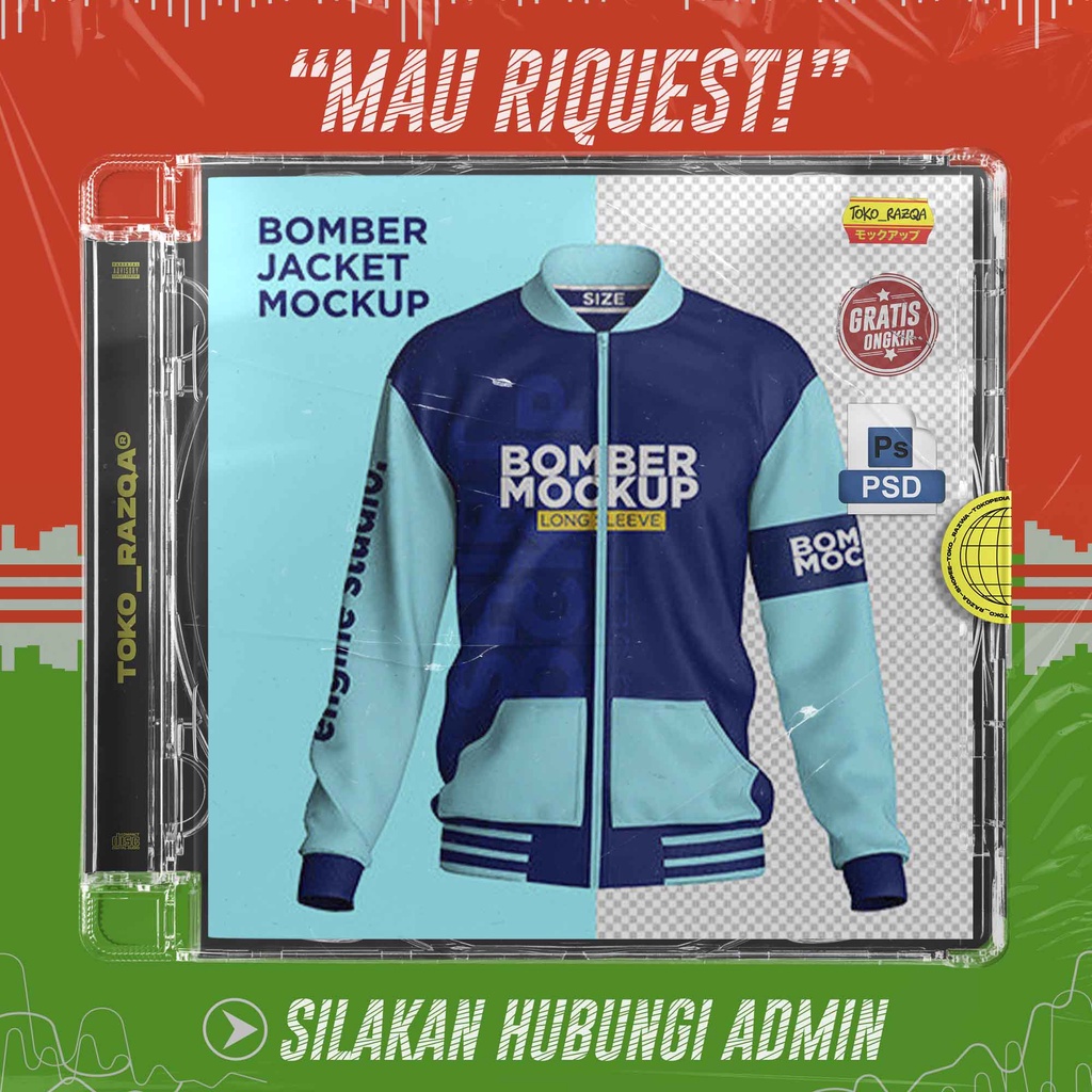 Bomber Jacket Mockup V-03 ◖MOCKUP◗