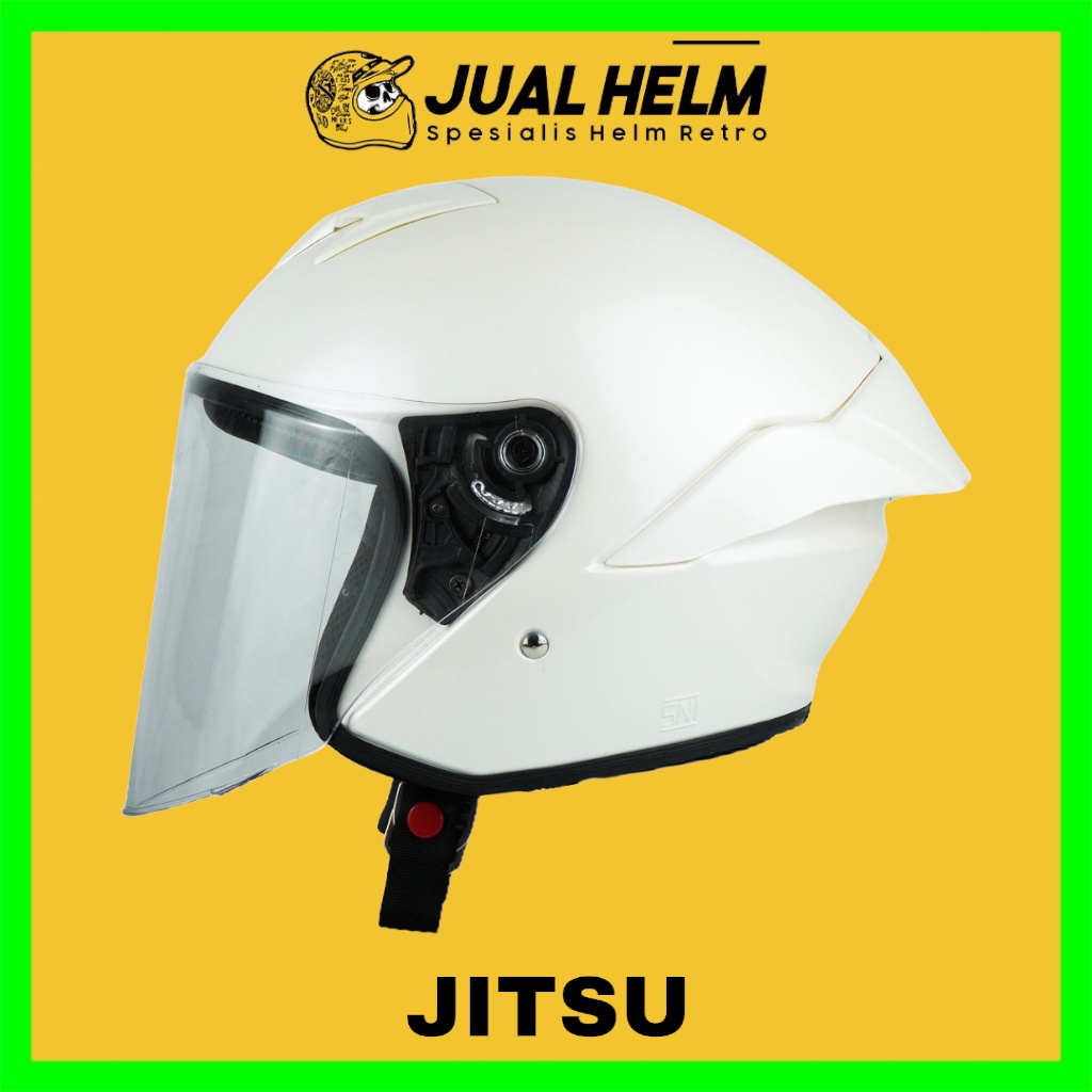 HELM JITSU JS1 SERIES SOLID WHITE GLOSS