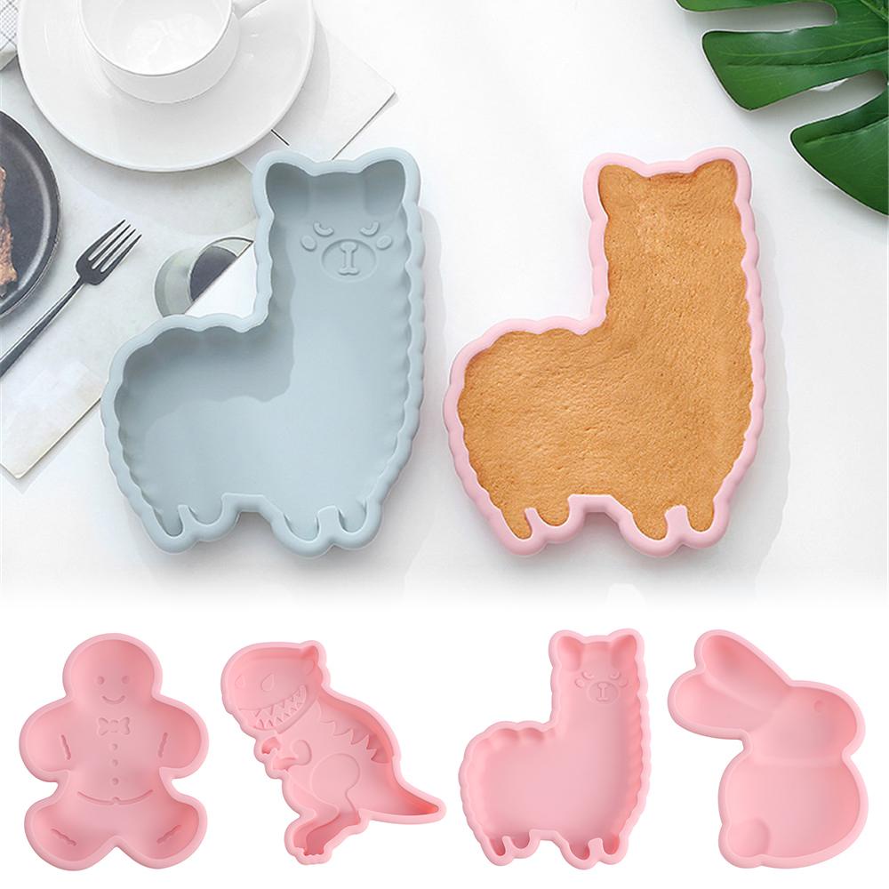 SOLIGHTER Alpaca Shaped Mold Silicone Mould Mousse Cake Easter Mold Alpaca Cake Mold Mousse Cake Mold Bunny Molds for Chocolate