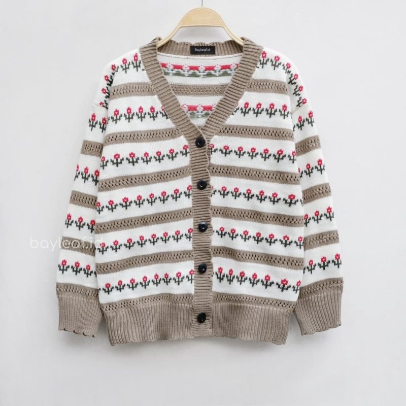 Cardigan Bunga Knit / Cardigan Bunga Rajut