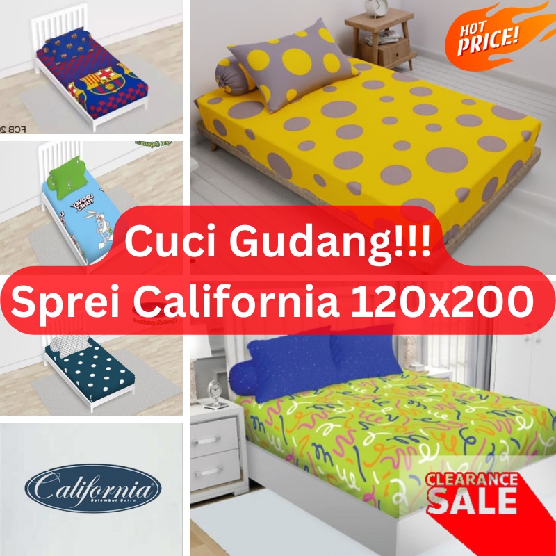 OBRAL !!! - Sprei California Ukuran Extra Single 120x200 Motif Anak - Disney