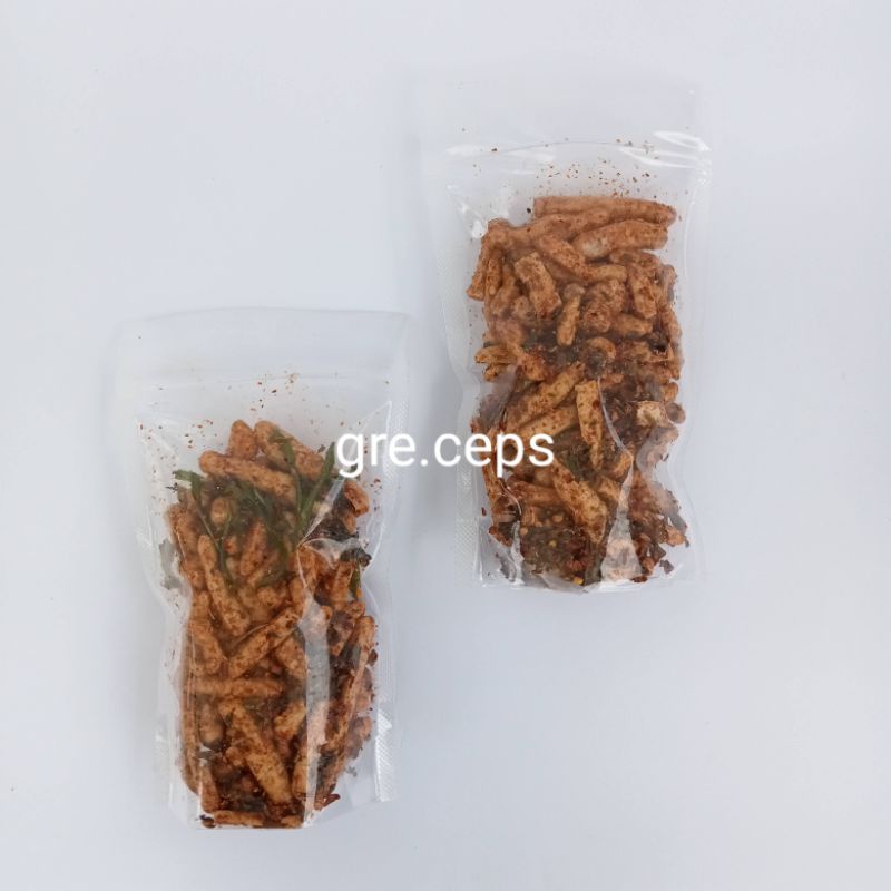 

Basreng Kriuk Pedas Gurih Daun Jeruk Kemasan 500gram